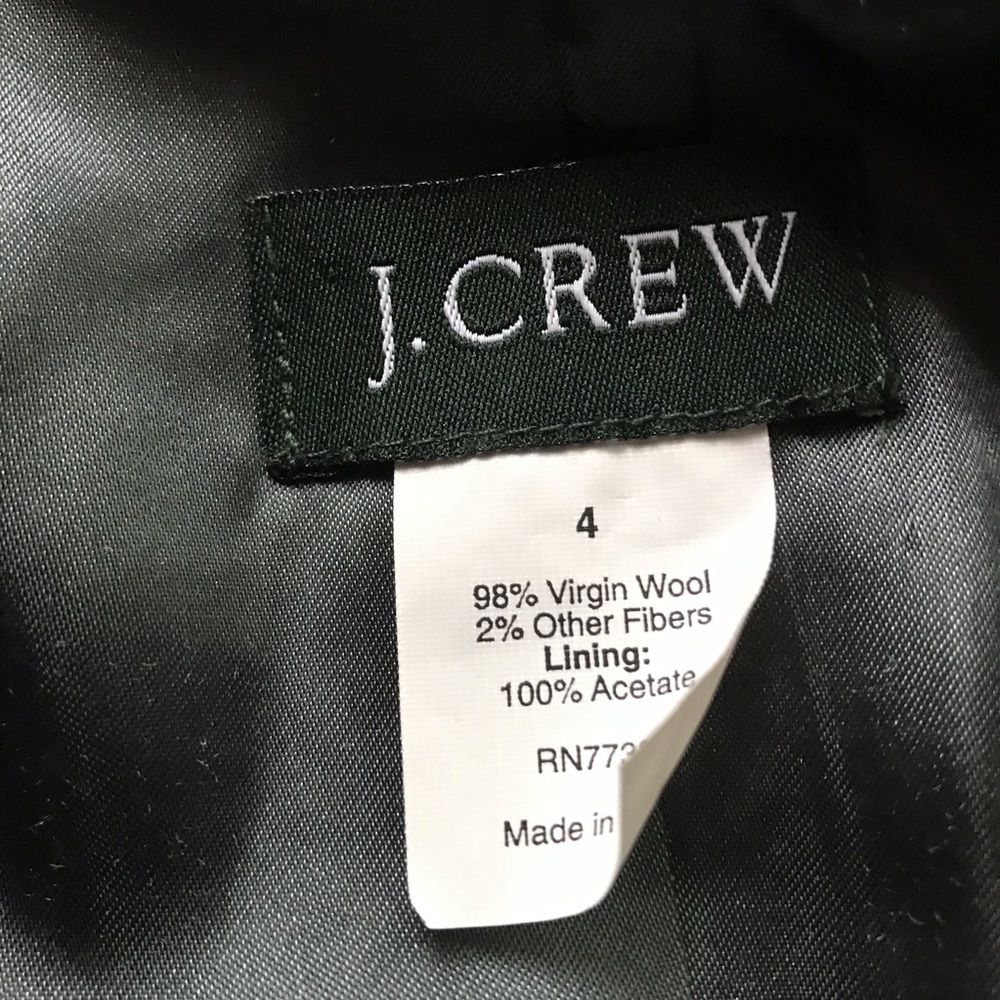 NWOT. J. Crew Virgin Wool Metallic Sparkle Jacket - Picture 4 of 6